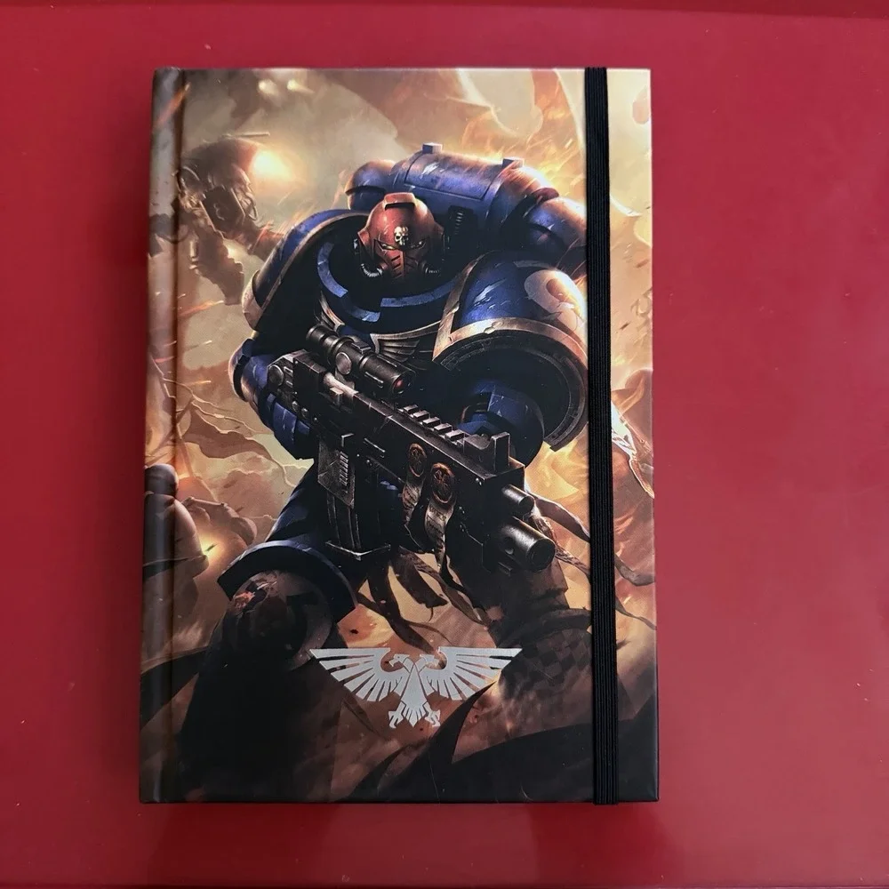 NEW Warhammer 40K A5 Notebook Space Marine Cover 240 Ruled Pages Gift Collectors
